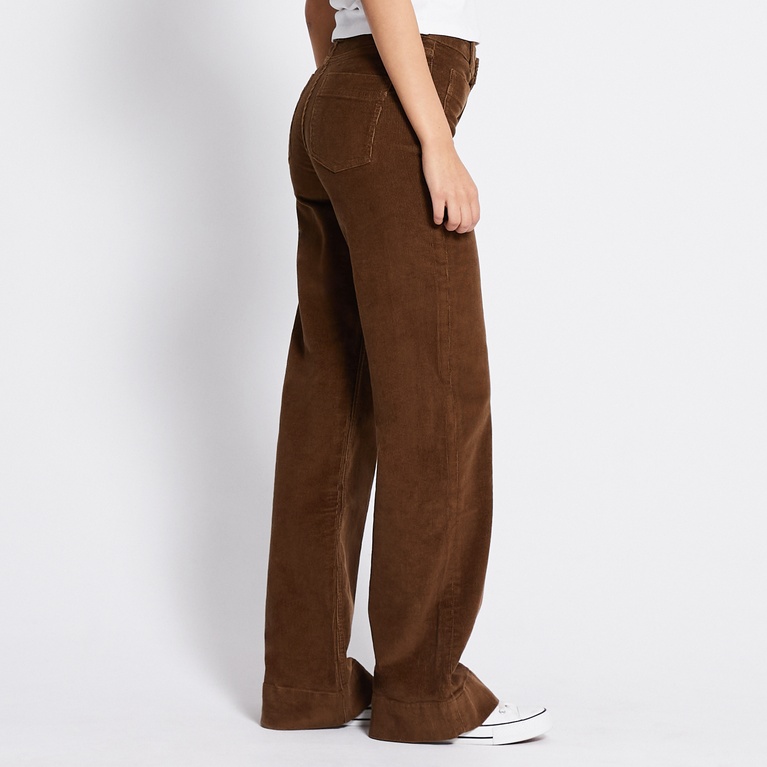 Mid waist bootcut jeans "Upper" Brown